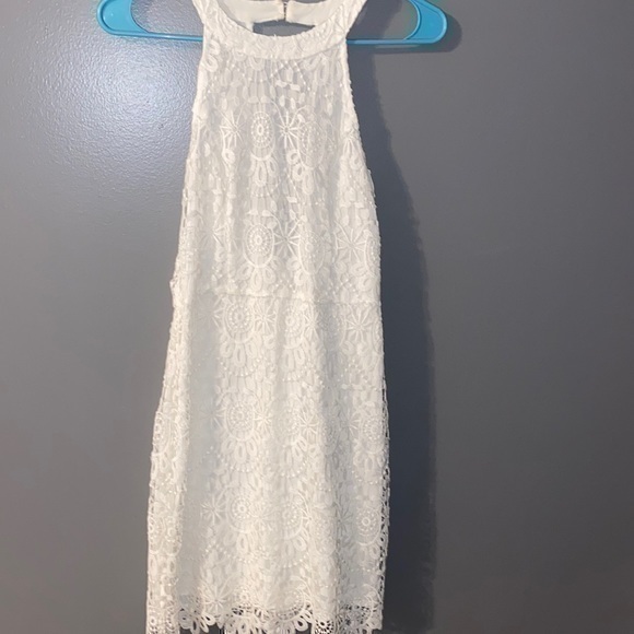 Hollister Dresses & Skirts - Hollister high neck dress white- size 1